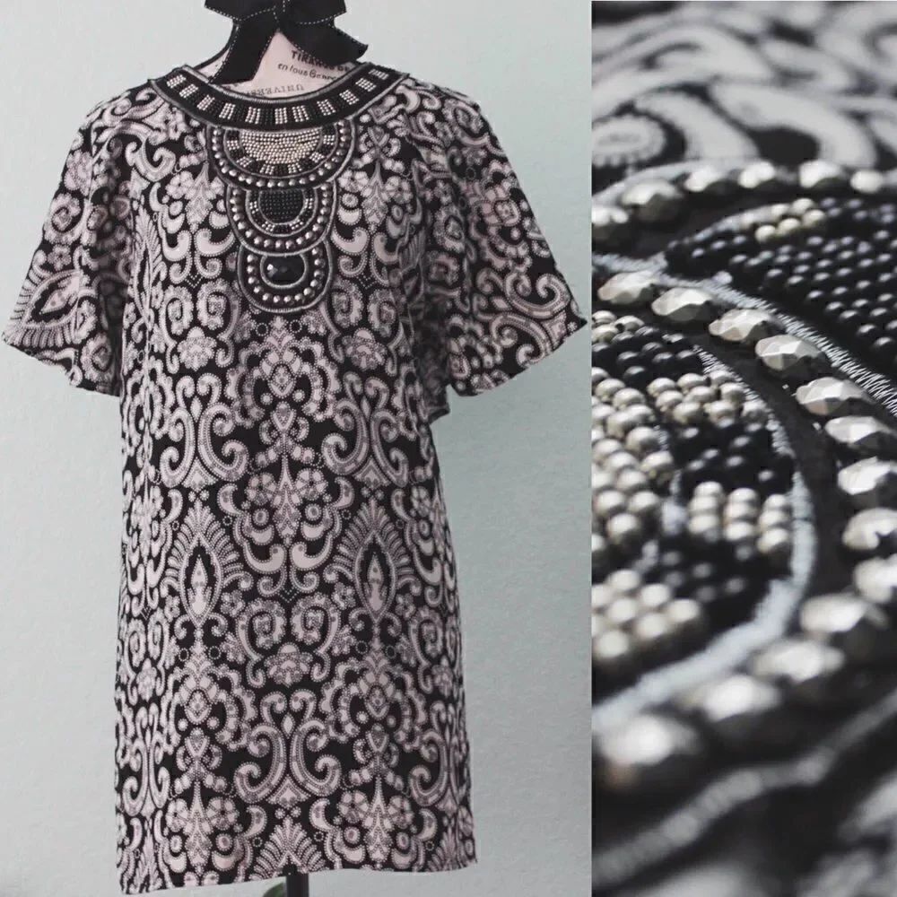 Francescas Dina Be Beaded Front Dress in S